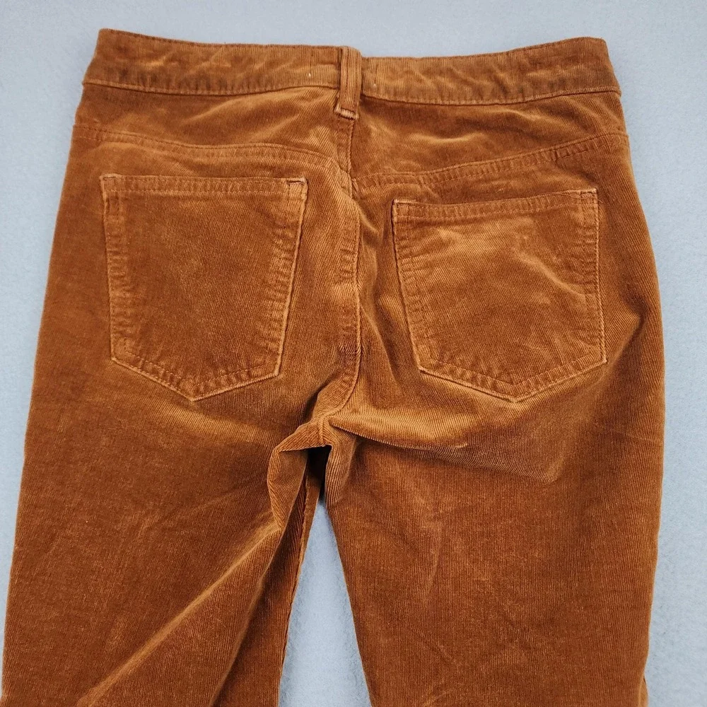 Pilcro Pants Womens 25 Brown Corduroy Skinny Ankle Stretch Casual 5 Pocket Chino